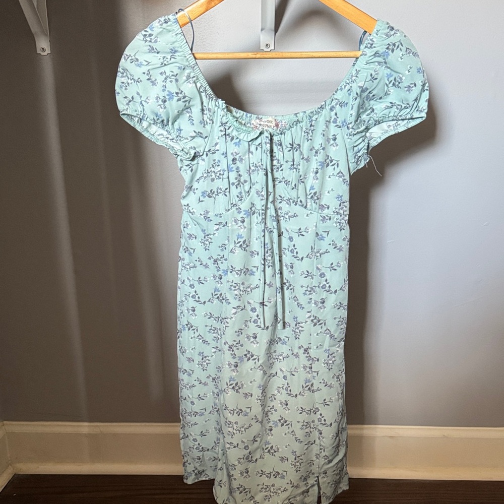 Pink Republic Light Blue Floral Mini Dress
